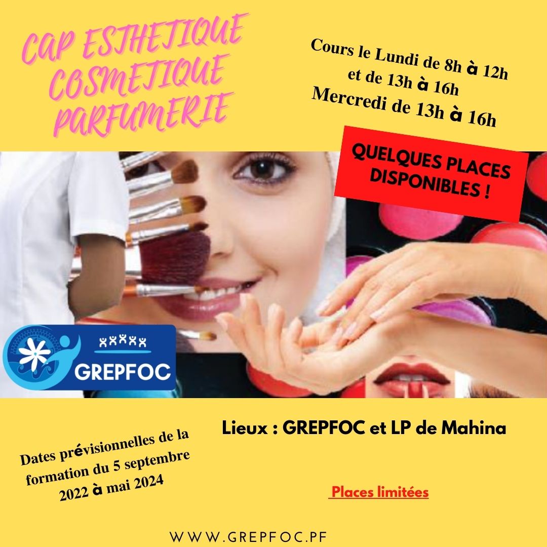 CAP ESTHETIQUE rentrée 2022 (2) GR.E.P.FO.C